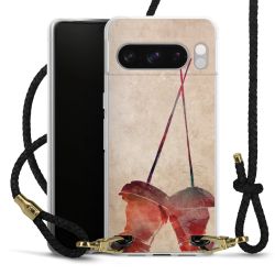 Carry Case Transparent Leather black/gold