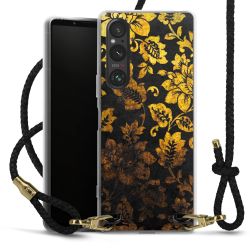 Carry Case Transparent Leather black/gold