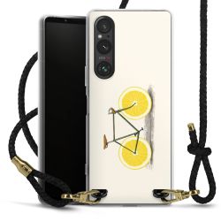 Carry Case Transparent Leather black/gold