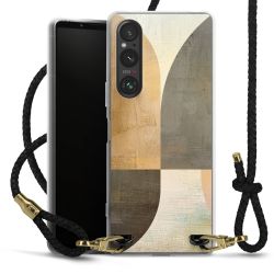 Carry Case Transparent Leather black/gold