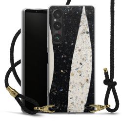 Carry Case Transparent Leather black/gold