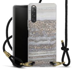 Carry Case Transparent Leather black/gold