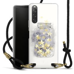 Carry Case Transparent Leather black/gold