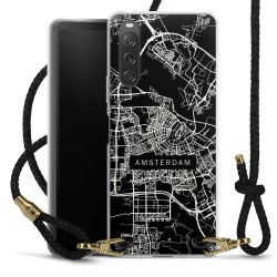 Carry Case Transparent Leather black/gold