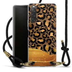 Carry Case Transparent Leather black/gold