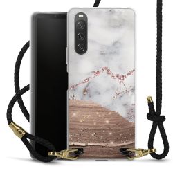 Carry Case Transparent Leather black/gold