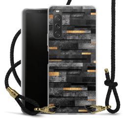 Carry Case Transparent Leather black/gold