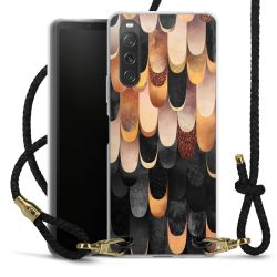 Carry Case Transparent Leather black/gold