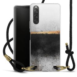 Carry Case Transparent Leather black/gold