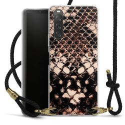 Carry Case Transparent Leather black/gold