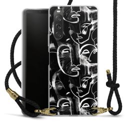 Carry Case Transparent Leather black/gold