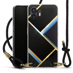 Carry Case Transparent Leather black/gold