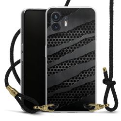 Carry Case Transparent Leather black/gold