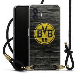 Carry Case Transparent Leather black/gold