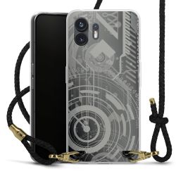 Carry Case Transparent Leather black/gold