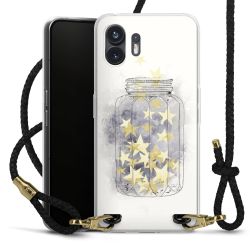 Carry Case Transparent Leather black/gold