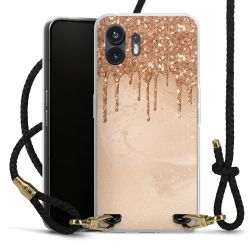 Carry Case Transparent Leather black/gold