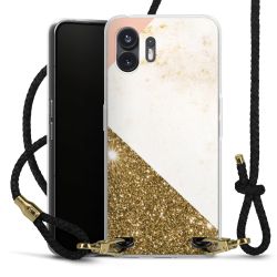 Carry Case Transparent Leather black/gold