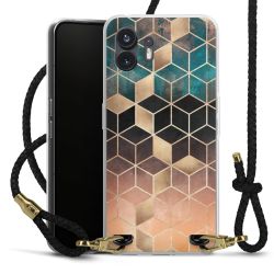 Carry Case Transparent Leather black/gold