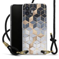 Carry Case Transparent Leather black/gold