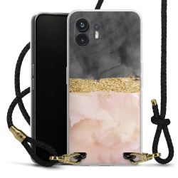 Carry Case Transparent Leather black/gold