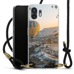 Carry Case Transparent Leather black/gold