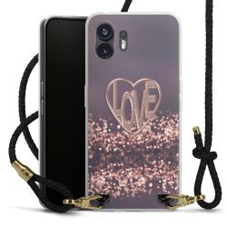 Carry Case Transparent Leather black/gold