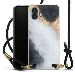 Carry Case Transparent Leather black/gold