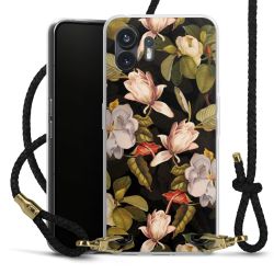 Carry Case Transparent Leather black/gold