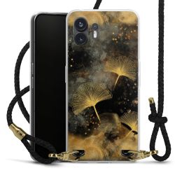 Carry Case Transparent Leather black/gold