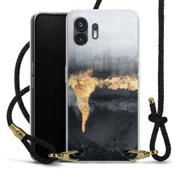 Carry Case Transparent Leather black/gold