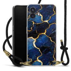 Carry Case Transparent Leather black/gold