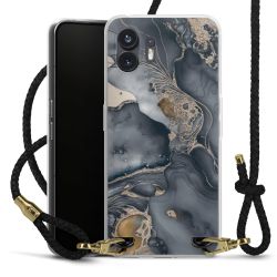 Carry Case Transparent Leather black/gold