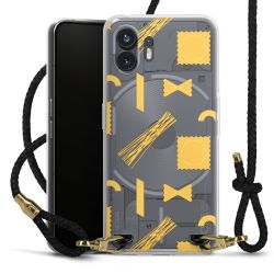 Carry Case Transparent Leather black/gold