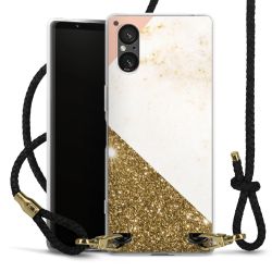 Carry Case Transparent Leather black/gold