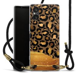 Carry Case Transparent Leather black/gold