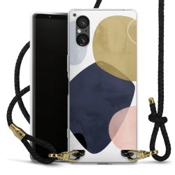 Carry Case Transparent Leather black/gold