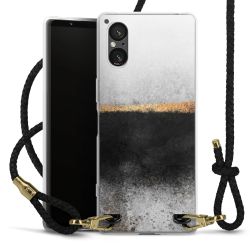 Carry Case Transparent Leather black/gold