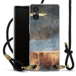 Carry Case Transparent Leather black/gold