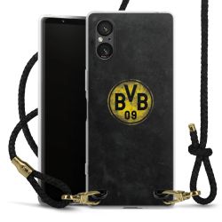 Carry Case Transparent Leather black/gold