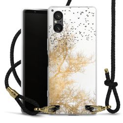 Carry Case Transparent Leather black/gold