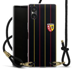 New Carry Case Transparent Leder schwarz/gold