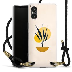 Carry Case Transparent Leather black/gold