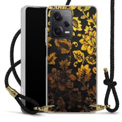 Carry Case Transparent Leather black/gold