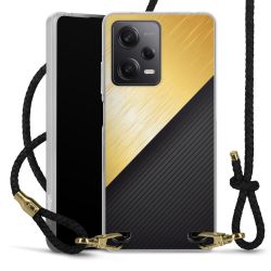 Carry Case Transparent Leather black/gold