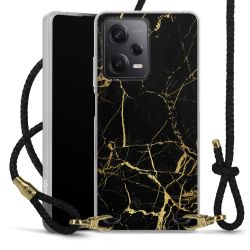 Carry Case Transparent Leather black/gold