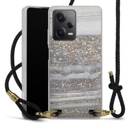 Carry Case Transparent Leather black/gold