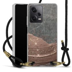 Carry Case Transparent Leather black/gold