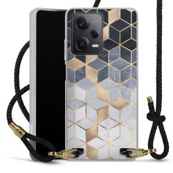 Carry Case Transparent Leather black/gold