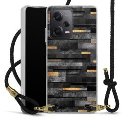 Carry Case Transparent Leather black/gold